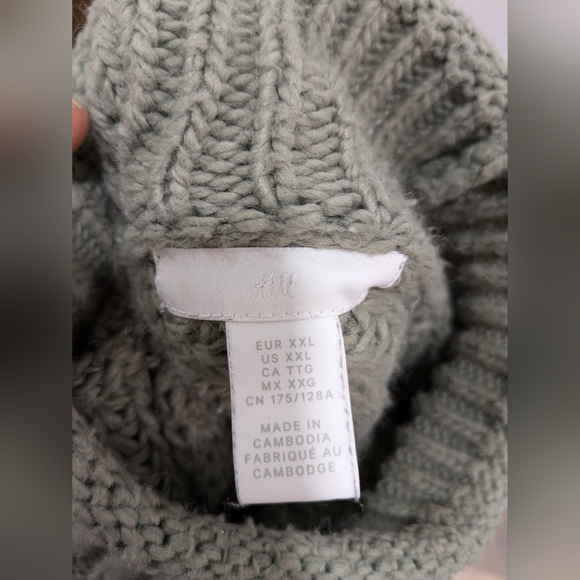 H&M Muted Olive Sweaters (Size XXL) - Picture 3 of 4